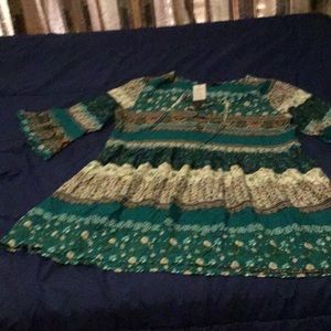 Western rustic mid cut dress